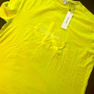 This is love, NEON YELLOW CALVIN KLEIN COLLECTION